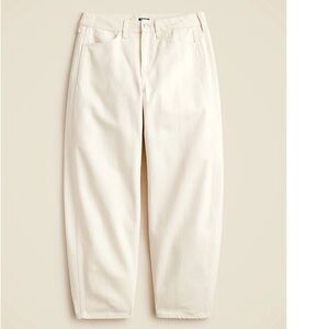 J crew barrel leg jeans size 25P ecru NWT